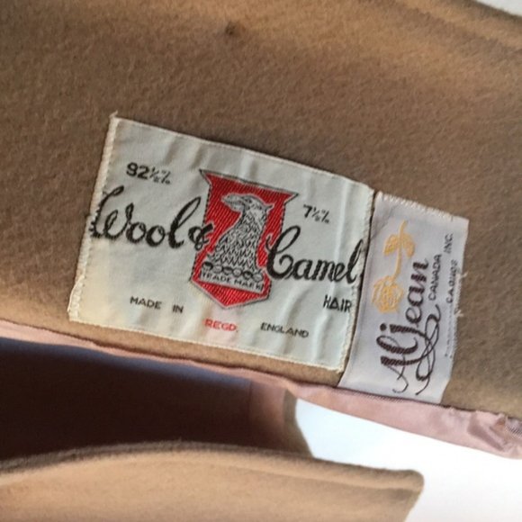 Stunning Vintage Oversized Camel Hair & Wool Blend Long Tan Blazer Coat Jacket - Picture 6 of 13